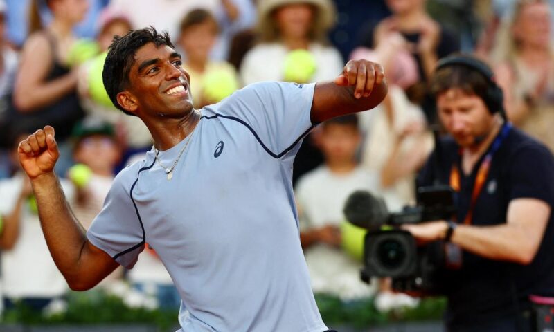 Indian-origin player Nishesh Basavareddy stuns seventh seed Taylor Fritz in French Open