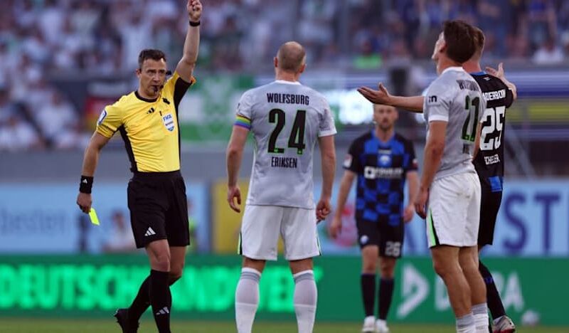 10-man Wolfsburg relegated from Bundesliga after extra-time playoff loss to Paderborn