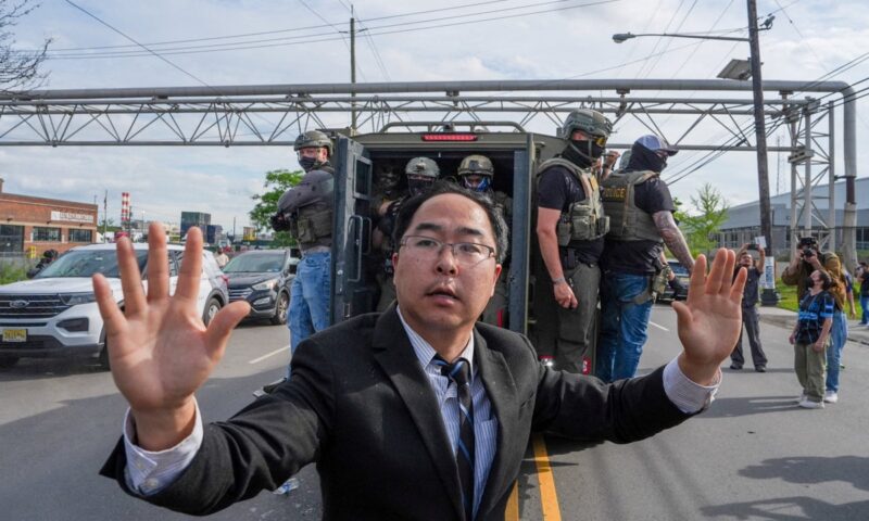 US Senator pepper-sprayed by ICE outside immigration detention center: ‘It’s just burning’