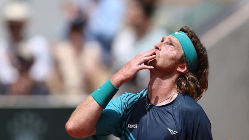 Rublev staves off Borges challenge to reach French Open last 16