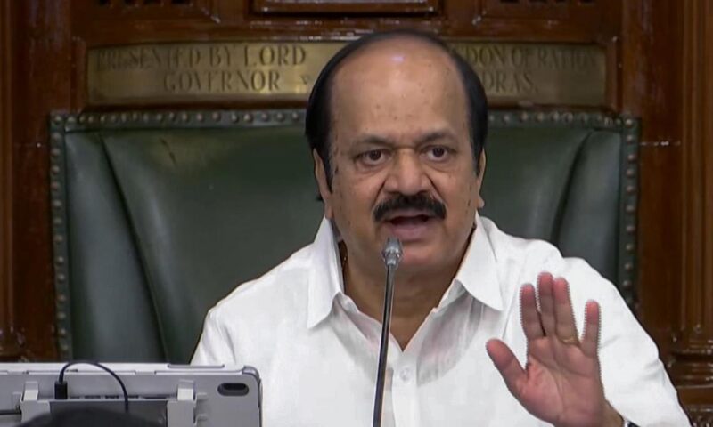 T.N. Speaker Prabhakar says decision on AIADMK split will show his neutrality