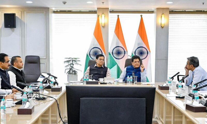 Piyush Goyal meets officials, industry representatives to discuss ways to boost manufacturing