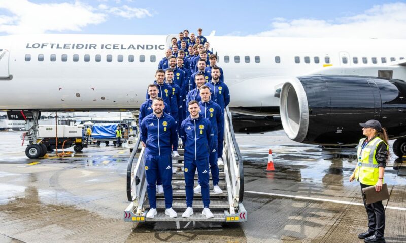 In pictures: Scotland stars depart for World Cup amid fanfare and bagpipes