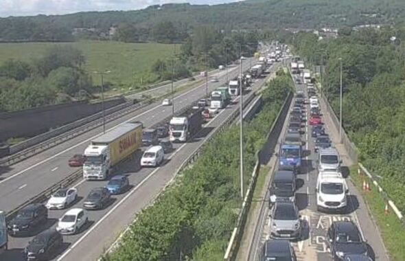 M4 traffic LIVE: Motorway closed near Swansea after huge crash