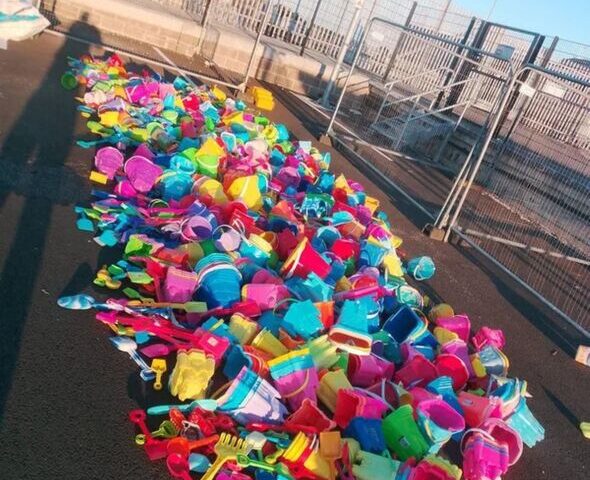 Fury as popular UK beach left covered in nappies and rubbish during heatwave