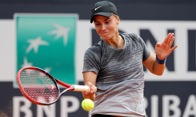 Ukrainian tennis player refuses to shake Russian opponent’s hand after semifinal victory