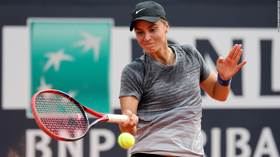 Ukrainian tennis player refuses to shake Russian opponent’s hand after semifinal victory