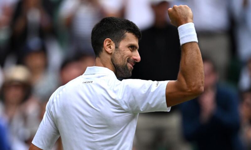 Novak Djokovic battles past Andrey Rublev to reach Wimbledon semifinals
