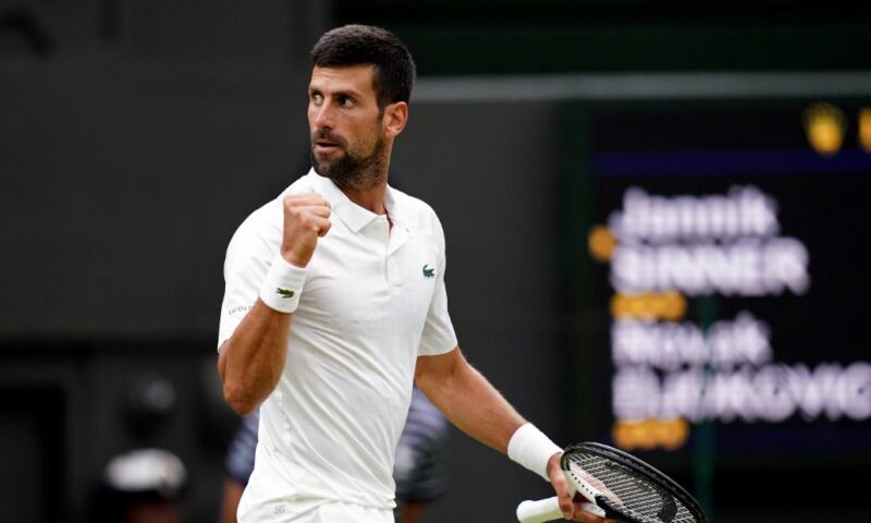 Novak Djokovic reaches ninth Wimbledon final after brushing aside Jannik Sinner; will face Carlos Alcaraz