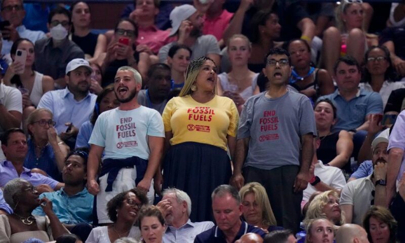 Coco Gauff ‘can’t really get upset’ at climate protesters who caused 45-minute delay in her US Open semifinal