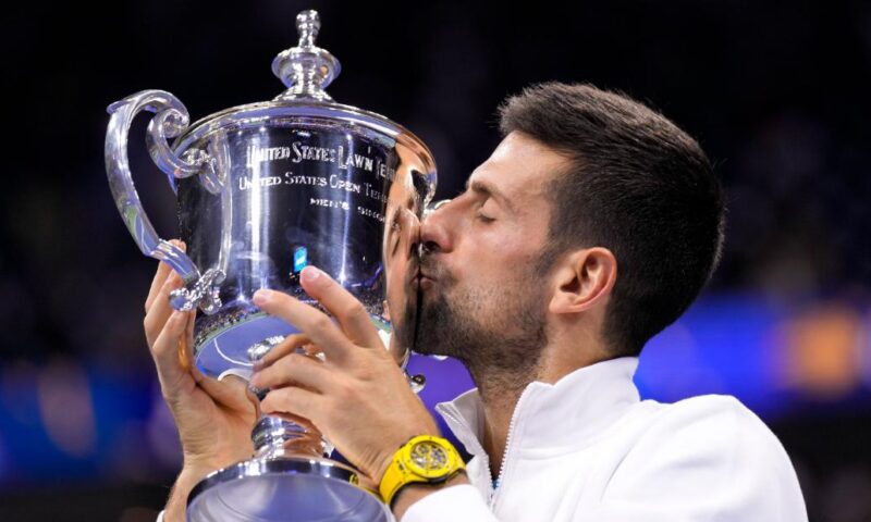 Novak Djokovic beats Daniil Medvedev to win US Open men’s final, extending his record grand slam titles to 24