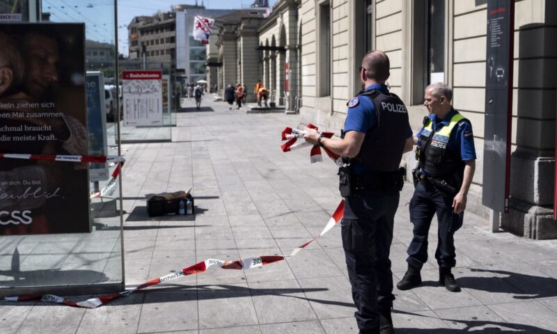 3 wounded in blade attack at Swiss railway station