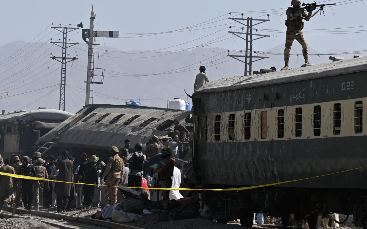 At Least 14 Killed in Bombing Attack That Derailed a Train in Pakistan