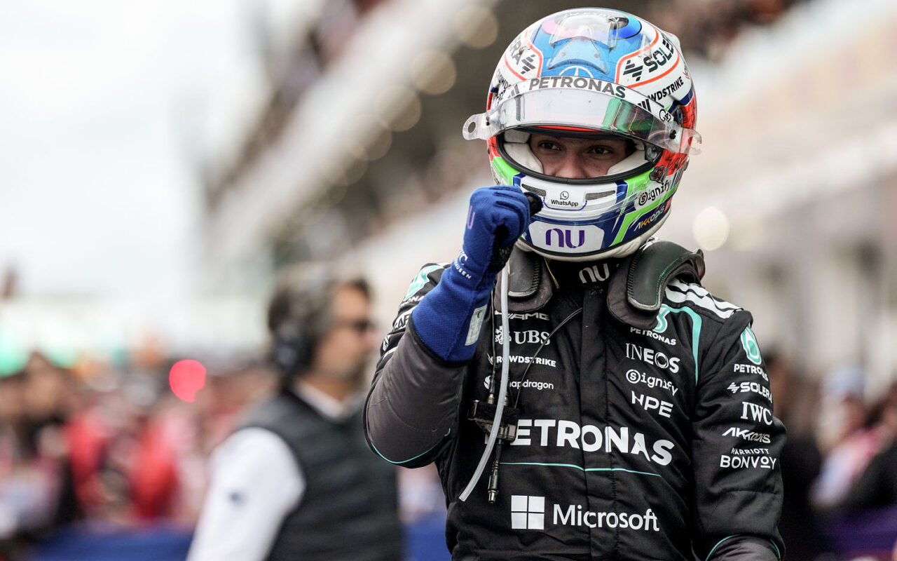 Kimi Antonelli wins fourth Formula 1 race in a row after George Russell’s car breaks down