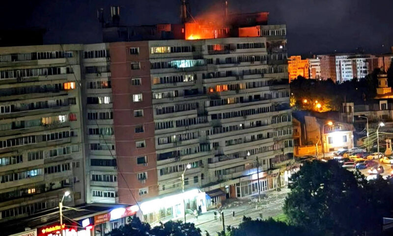 Drone hits Romania apartment block during Russian attack on neighboring Ukraine