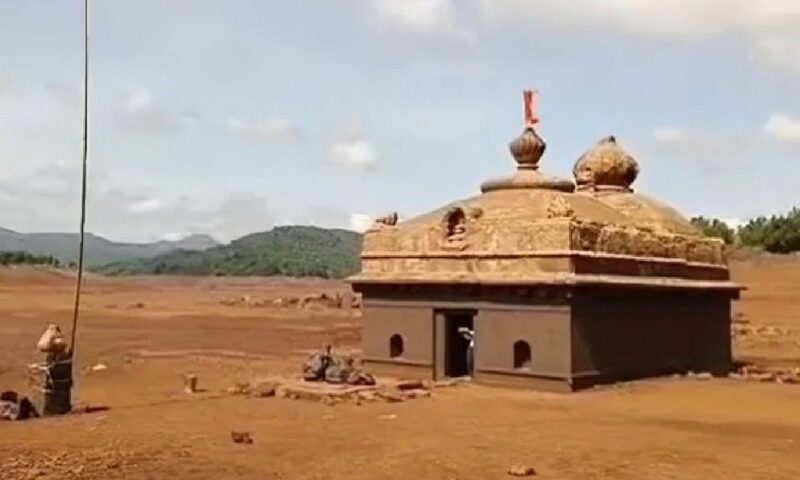 Pandav-Era Kambareshwar Temple Emerges From Bhatghar Dam Waters In Pune
