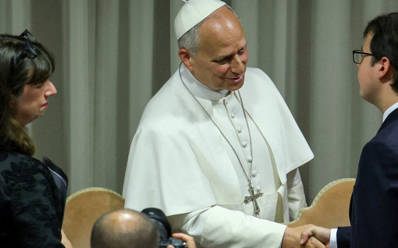 To Understand Pope Leo’s Efforts on A.I., Look at the Man Shaking His Hand