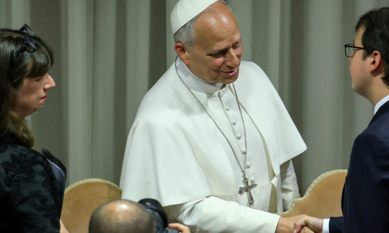 To Understand Pope Leo’s Efforts on A.I., Look at the Man Shaking His Hand