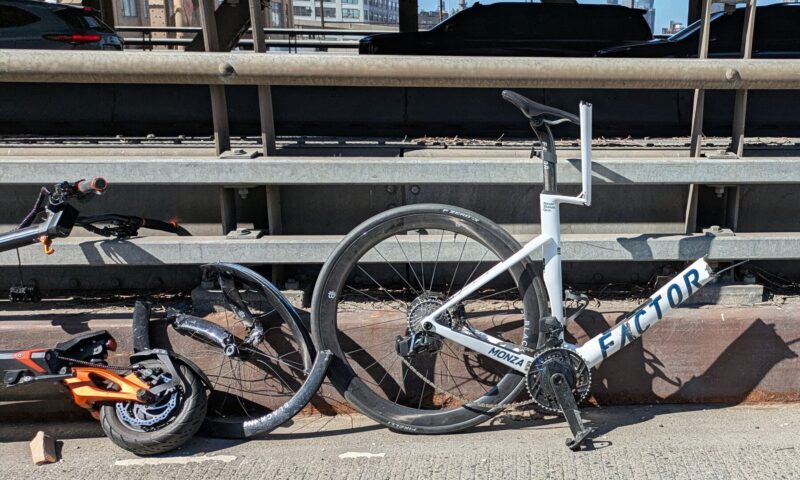 Scooter Rider and Cyclist Are Killed in Head-On Crash on N.Y.C. Bridge