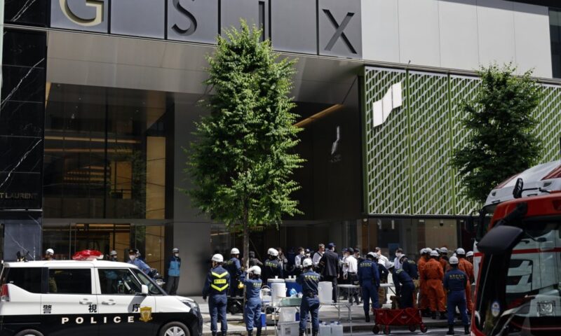 19 taken to hospital in Japan after suspected tear gas released in Tokyo mall