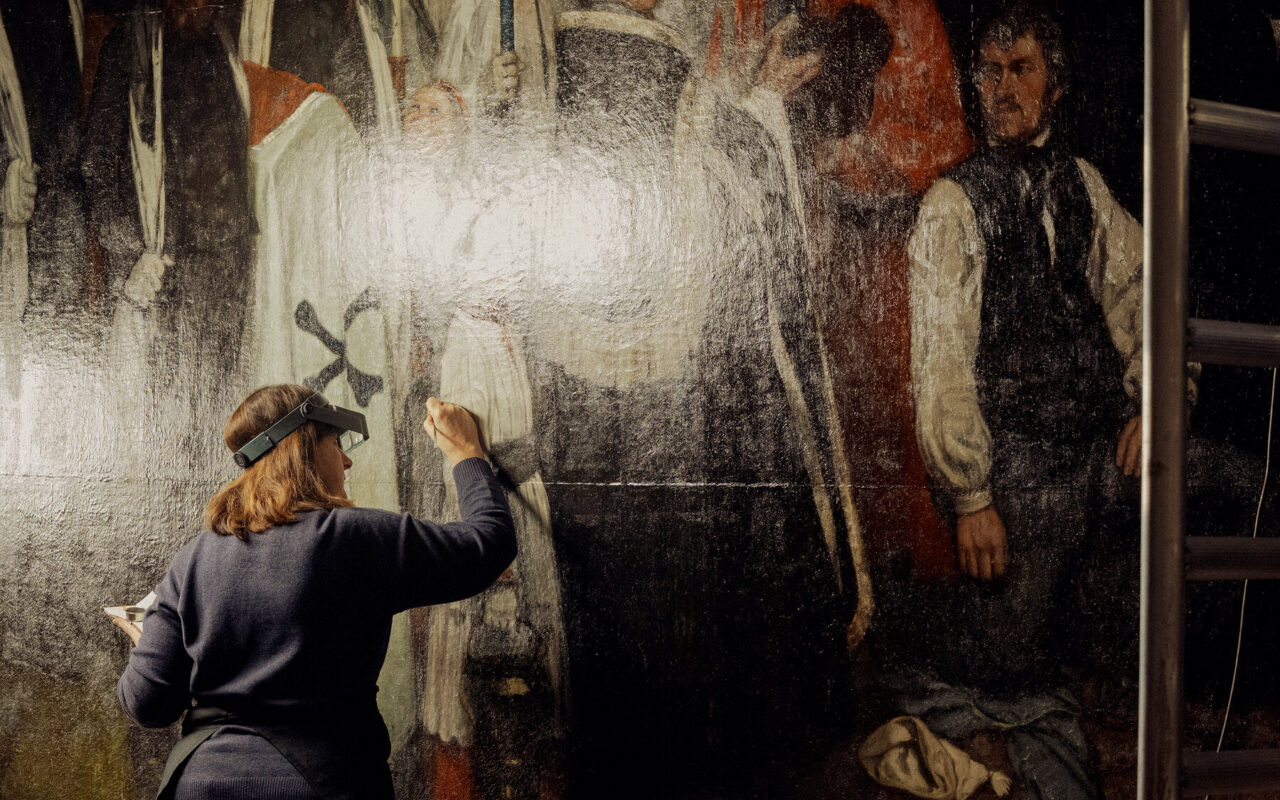 Bringing Courbet’s ‘A Burial at Ornans’ Back to Life, While Visitors Watch