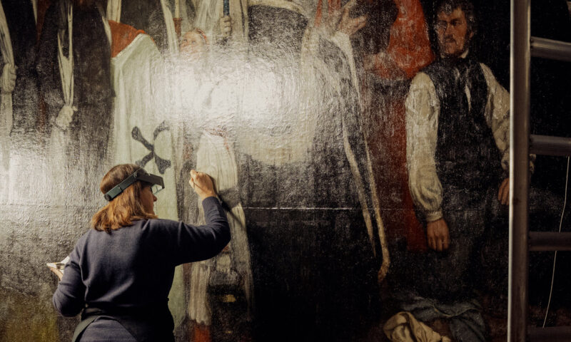 Bringing Courbet’s ‘A Burial at Ornans’ Back to Life, While Visitors Watch