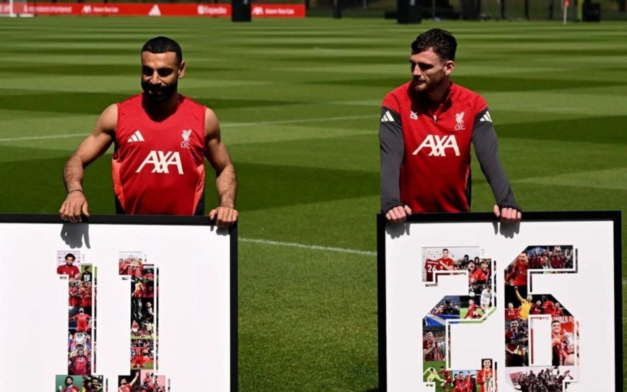 هكذا ودع لاعبو ليفربول محمد صلاح في آخر حصة تدريبية له