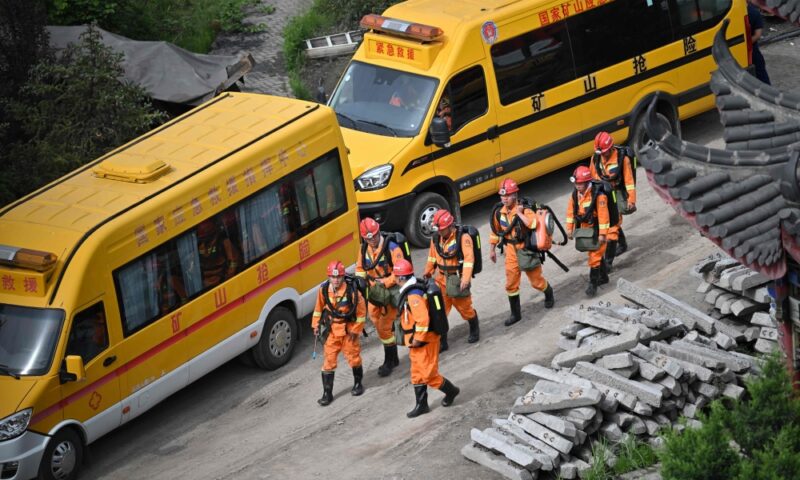 China rescuers search for two men still missing after mine blast kills 82