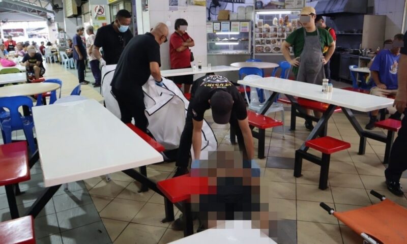 Man found dead after collapsing from chair at Sarikei open‑air market, police rule out foul play