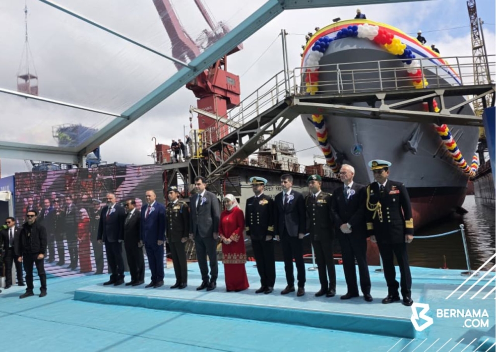 ‘Fight Like Jalil’: Queen launches Malaysia’s new warship named after late son