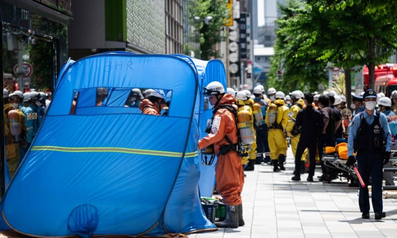 Tokyo mall evacuated after spraying incident injures around 20