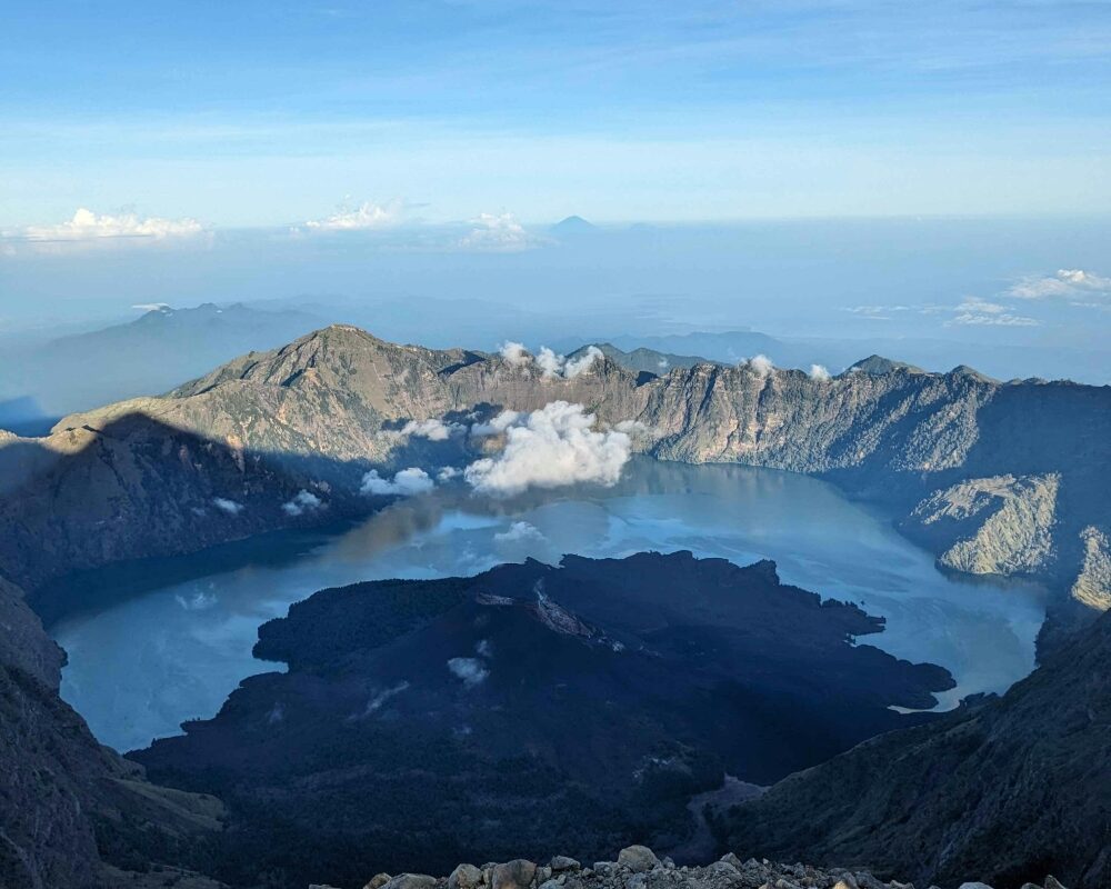 Thick fog forces overnight delay before helicopter airlifts injured Malaysian hiker from Mount Rinjani