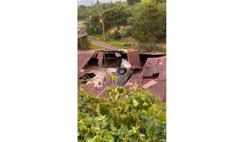 Kuala Pilah crash: Car skids, plunges onto house roof in Seri Menanti