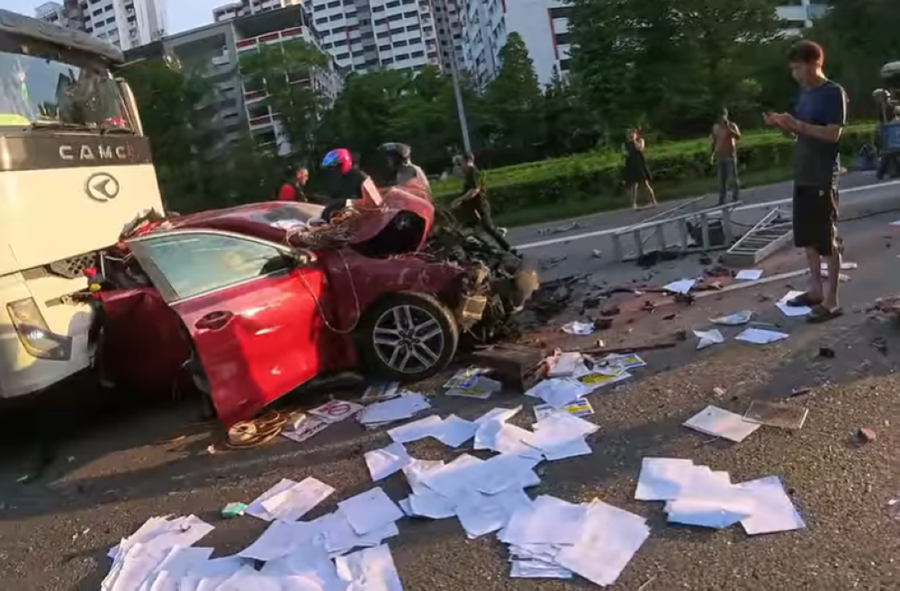 Fourteen hospitalised after multi‑vehicle collision on Singapore’s Pan‑Island Expressway
