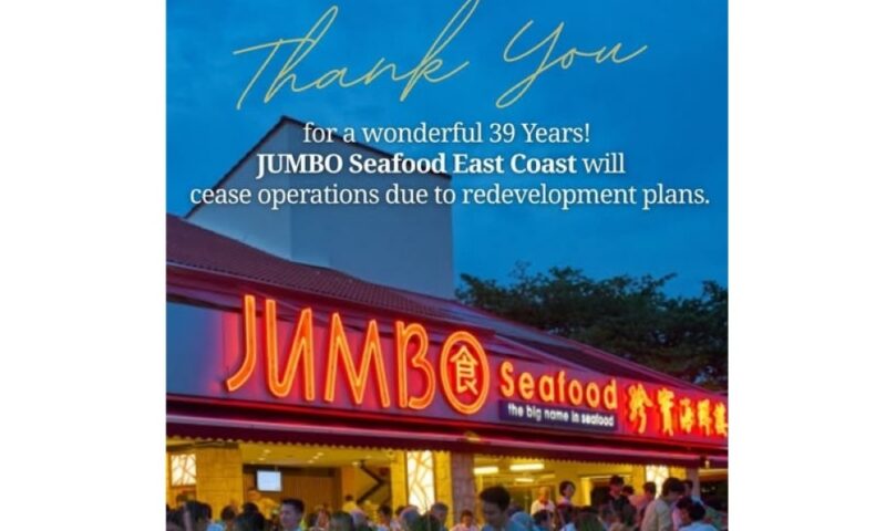 Singapore’s East Coast Seafood Centre to shut as Jumbo Seafood and Long Beach make way for East Coast Park revamp