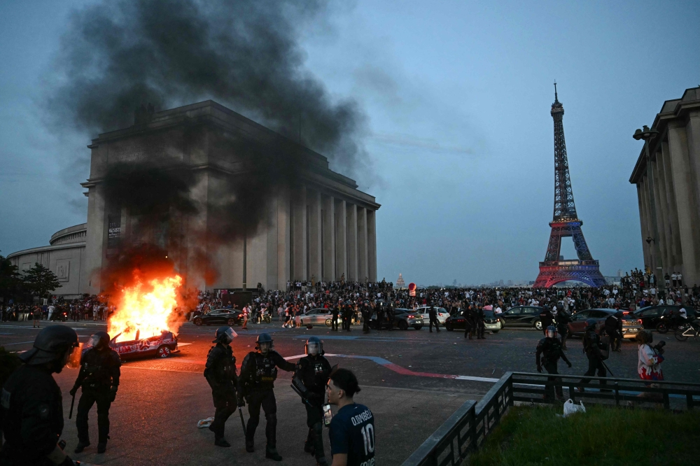 Deadly accident, 780 arrests as riotous PSG victory celebrations descend into unrest across France