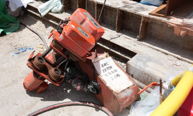 Hong Kong drainage project suspended after worker struck by chain hoist dies