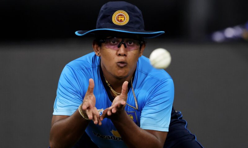 Ambidextrous spinner Shashini Gimhani in Sri Lanka’s T20 World Cup squad