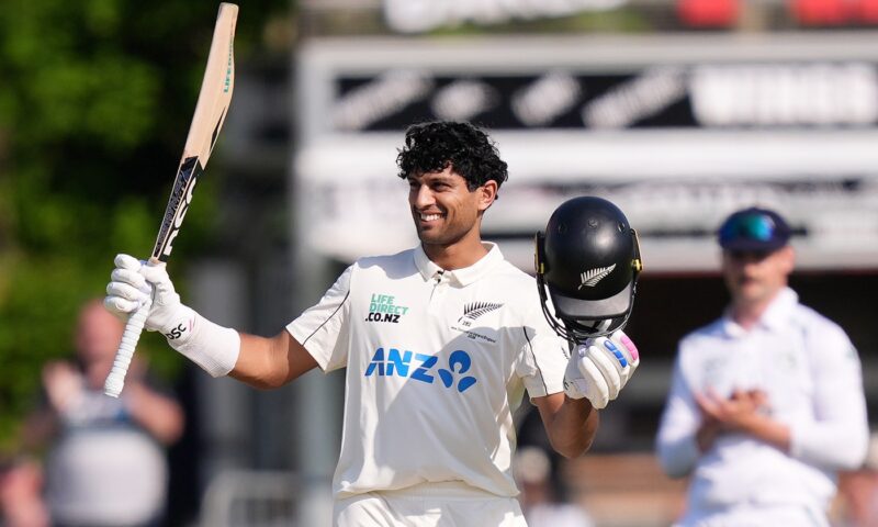 Ravindra and Blundell tons lead New Zealand revival