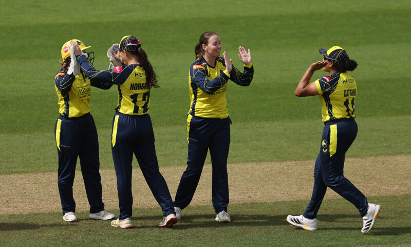Harman helps Hampshire rescue tie after Wellington ties down Surrey