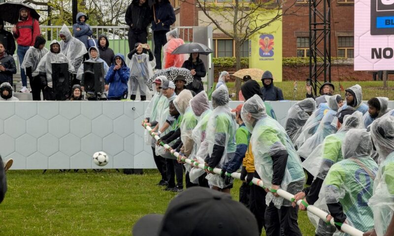 Ontario human foosball players set Guinness World Record with massive game