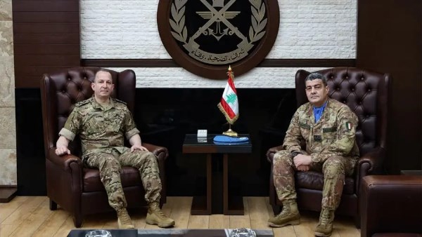 قائد الجيش اللبناني يبحث مع قائد اليونيفيل تطورات الأوضاع ومرحلة ما بعد المهمة الدولية