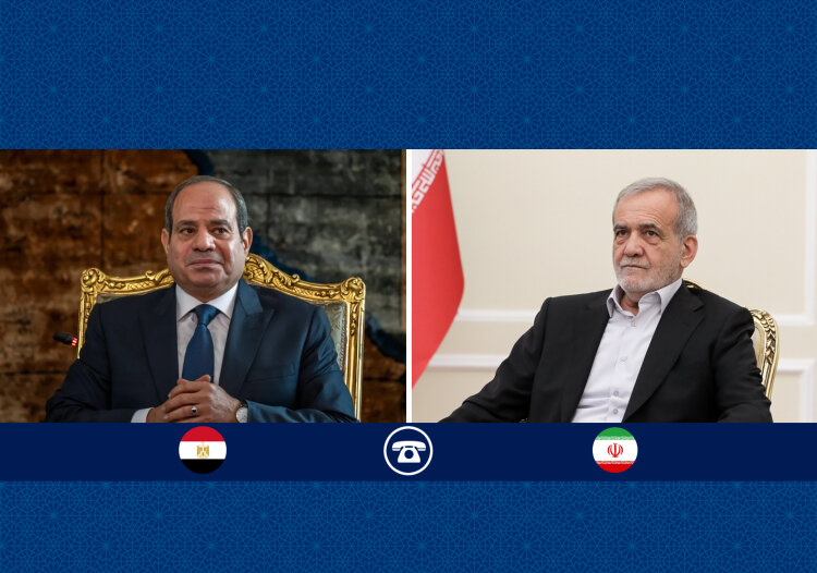 الرئيسان الايراني والمصري يؤكدان على مواصلة المسار الدبلوماسي لحل القضايا