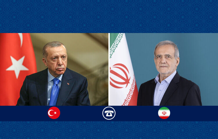 بزشكيان واردوغان يؤكدان على استمرار الجهود الدبلوماسية المشتركة لإرساء السلام والاستقرار الاقليمي