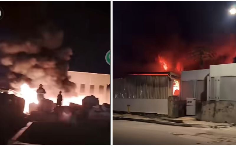 2 factories, workers’ hostel destroyed in Juru fire