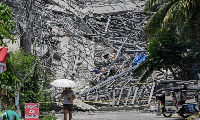 Deadly building collapse shocks Philippine city: ‘like an aeroplane landing’