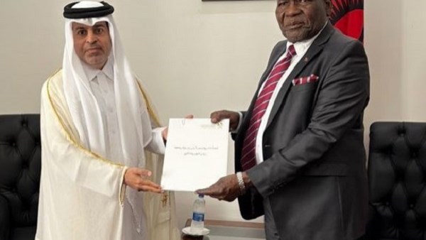 أمير قطر يبعث رسالة خطية إلى رئيس مالاوي تتصل بتعزيز العلاقات الثنائية