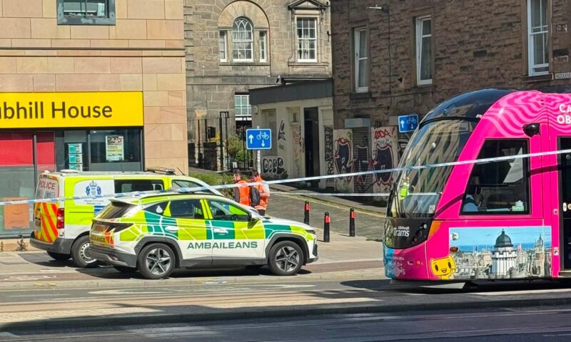 Woman, 19, seriously injured after being struck by tram in Edinburgh