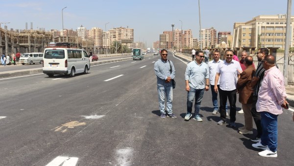 افتتاح أعمال الصيانة لكوبري وطريق بنها الزراعي السريع للقضاء على التكدسات المرورية