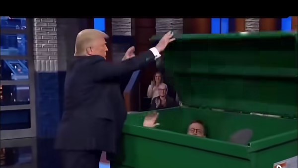 ترامب ينشر فيديو غريب اعتراضا على مذيع في قناة cbs الأمريكية
